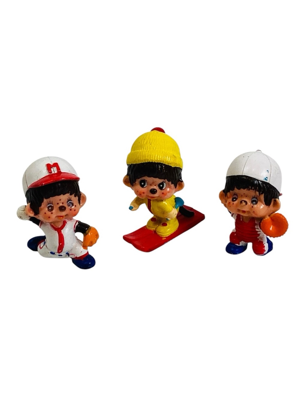 💚 1970 Vintage Monchhichi PVC figurines made by Sekiguchi